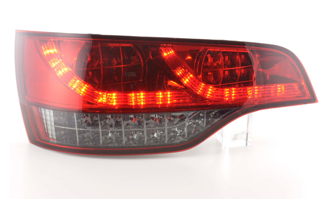 Set FK Audi Q7 4L 06+ Red smoke LED Lightbar DRL REAR TAIL BACK LIGHTS LHD