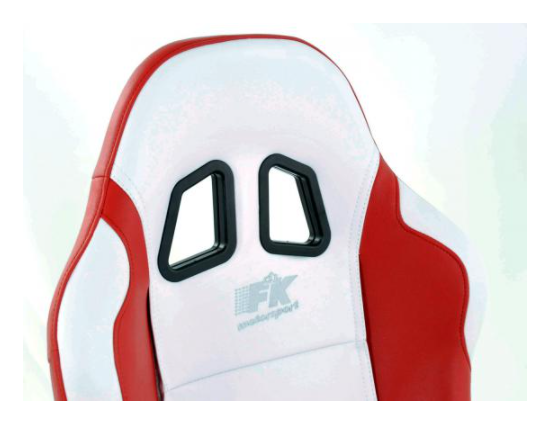 FK Univ Bucket Sports Seats &amp; Runners White &amp; Red Defender 90 T5 T6 4x4 Car