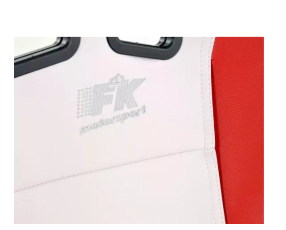 FK Univ Bucket Sports Seats &amp; Runners White &amp; Red Defender 90 T5 T6 4x4 Car