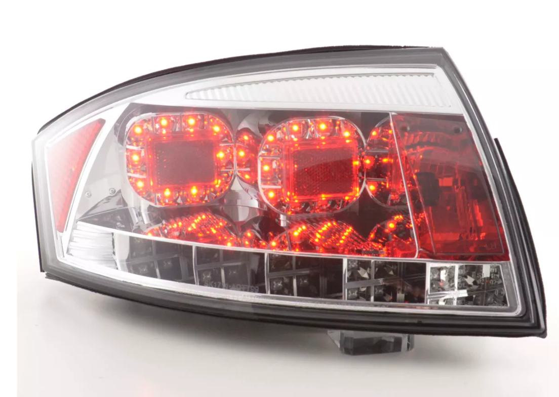 FK Paar LED-RÜCKLEUCHTEN Lightbar DRL Audi TT 8N 99-06 Chrom