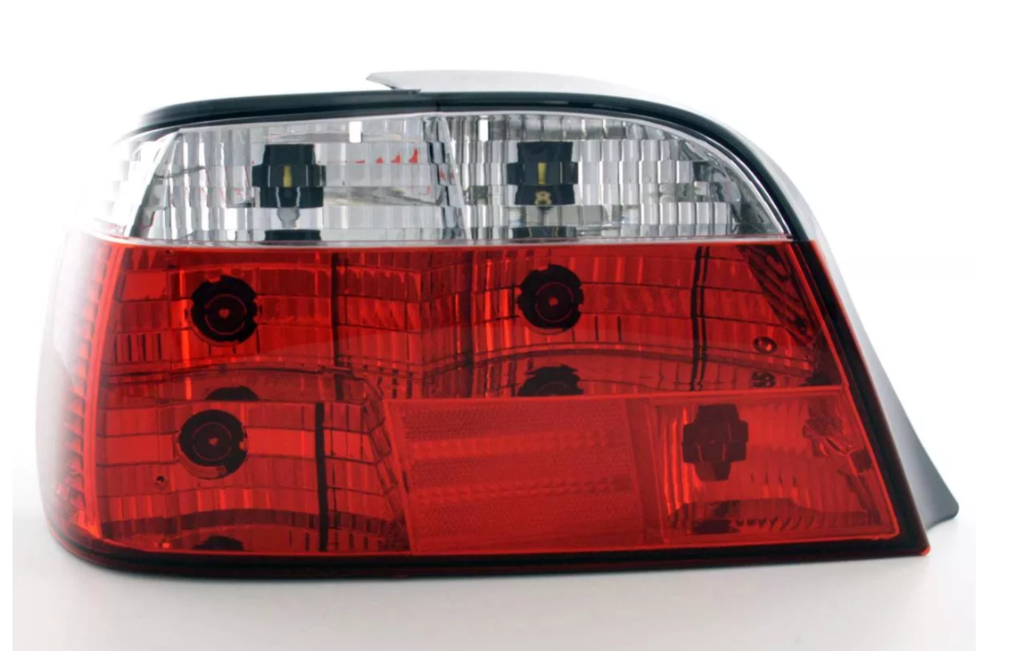 FK Pair Set Rear lights BMW 7 series E38 95-02 red & clear M Sport LHD 728 740