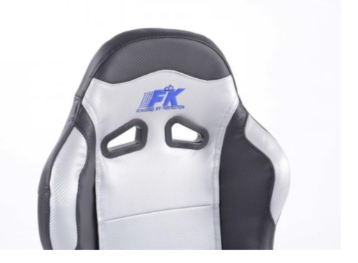 FK Universal Full Bucket Seats & slide runners Black & Silver Carbon Lux Sports