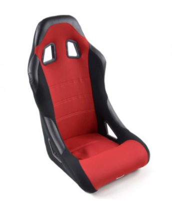 FK Universal Full Bucket Seats & slide runners Black & Red Track Drift Car 4x4