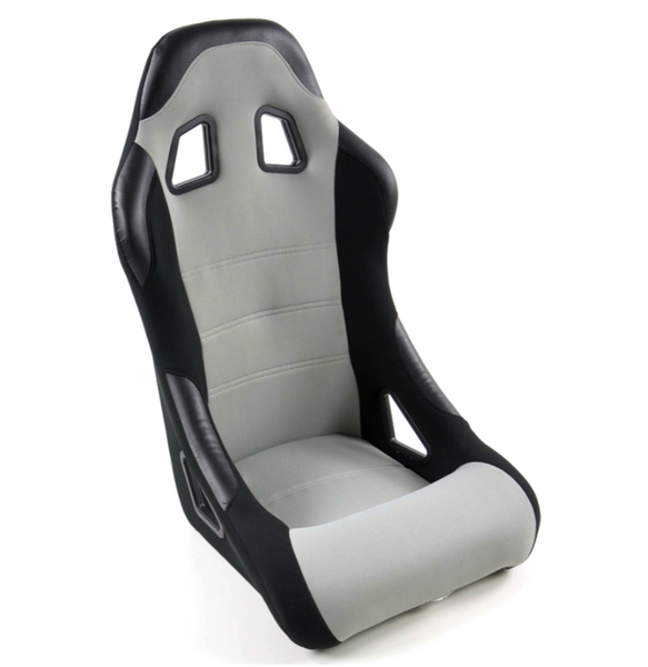 FK Universal Full Bucket Seats & slide runners Black & Grey Track Drift Car 4x4