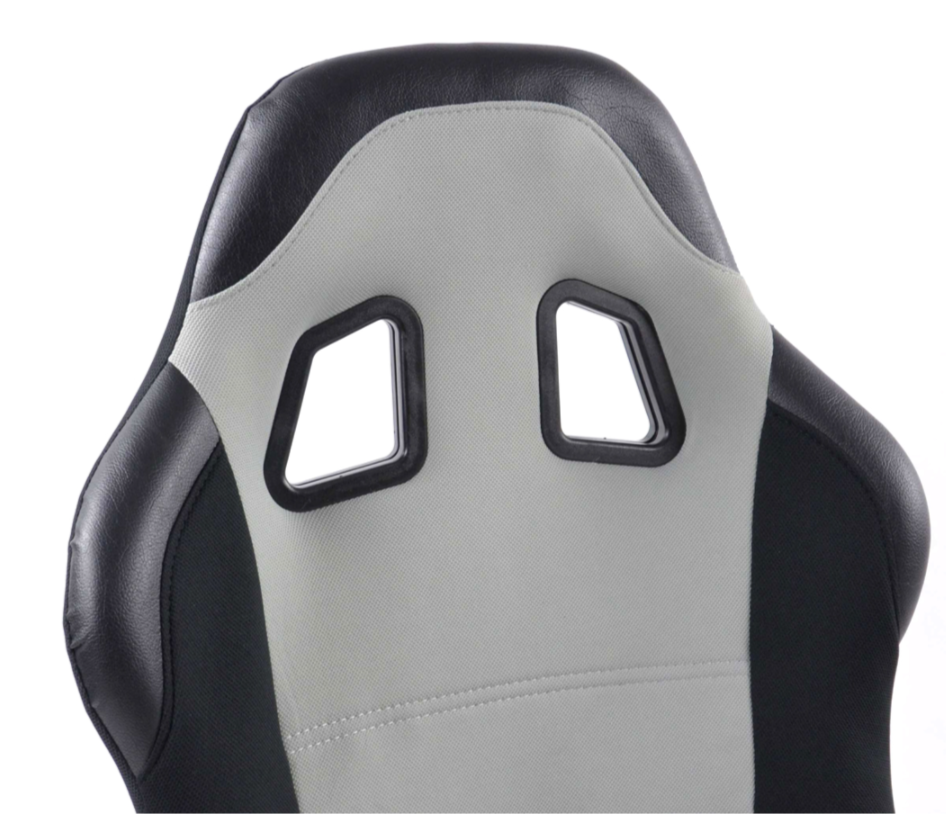 FK Universal Full Bucket Seats & slide runners Black & Grey Track Drift Car 4x4