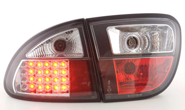 FK Set Seat Leon 1M 99-05 LED Rear Lights DRL Black Plug & Play LHD