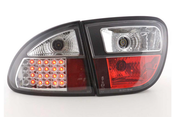 FK Set Seat Leon 1M 99-05 LED Rear Lights DRL Black Plug & Play LHD