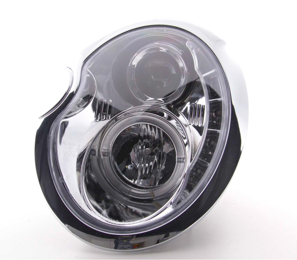 FK LED DRL Angel Eye Projector headlights BMW Mini Cooper S JCW R50 01-06 chrome