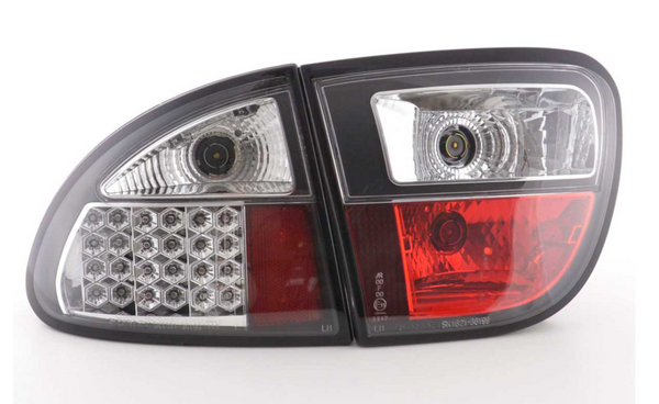 FK Set Seat Leon 1M 99-05 LED Rear Lights DRL Black Plug & Play LHD