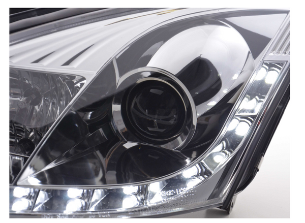 FK LED DRL Angel Eye Projector Headlights Ford Focus MK1 C170 98-01 LHD