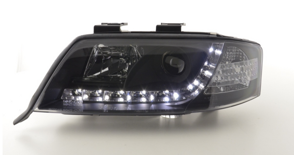 FK Paar LED DRL Projektorscheinwerfer Set LHD Audi A6 C5 4B 97–01 E-geprüft S6 