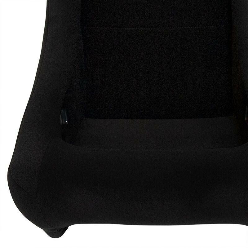 AUTOSTYLE x1 Single Universal Single Sports Bucket Seat BLACK fixed back runners