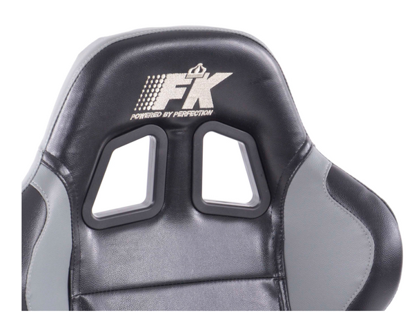 FK Pair Bucket Sports Seats Set Car Black & GREY Car Van 4x4 Custom Project