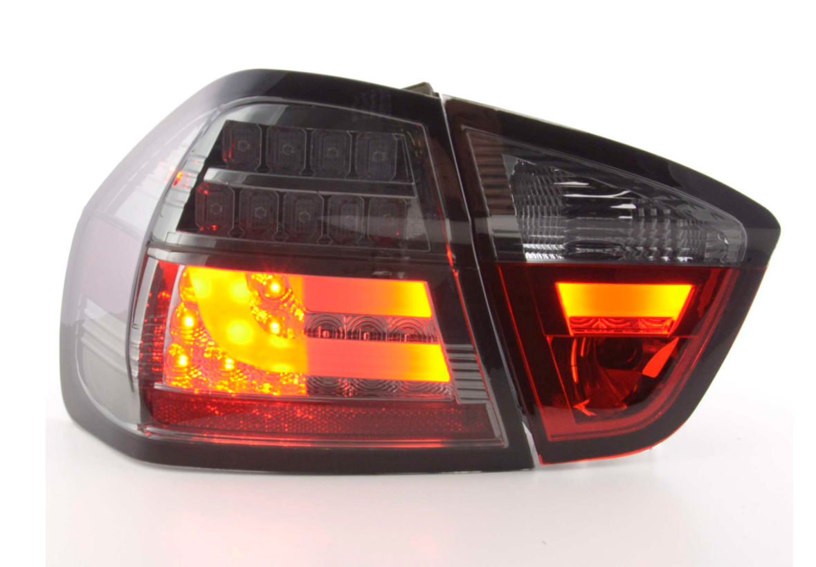 FK Paar LED-RÜCKLEUCHTEN BMW E90 E91 Limousine 3er 05-08 schwarz LHD 320 330 335