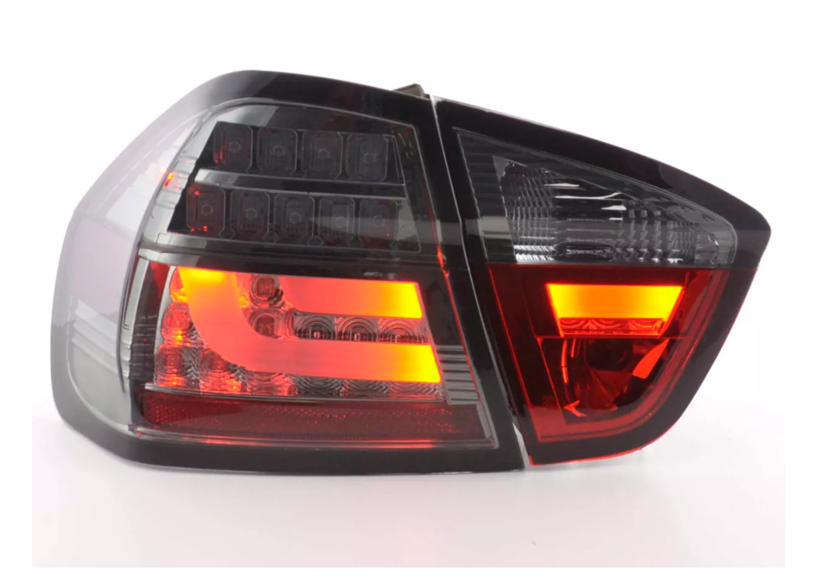 FK Pair LED REAR LIGHTS BMW E90 E91 Saloon 3-SERIES 05-08 black LHD 320 330 335