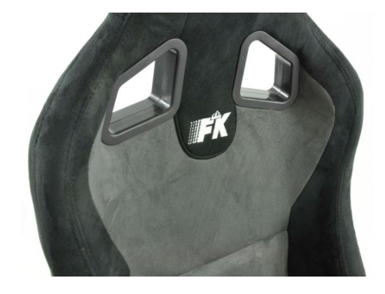 FK Pair of Universal Alcant Suede Motorsport Reclining Bucket Seats Grey Car 4x4