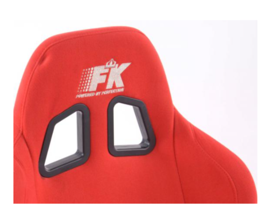 FK Universal Full Bucket Sports Seats RED Car 4x4 Kit Van inkl. Gleitschienen
