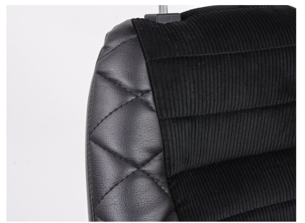 Black Quilted Classic Car Retro Kit Speedster Sports Car Fixed Bucket Seats