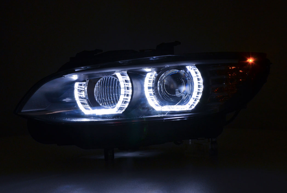 FK Pair LED DRL Projector headlights BMW 3-series E92 / E93 06-10 black