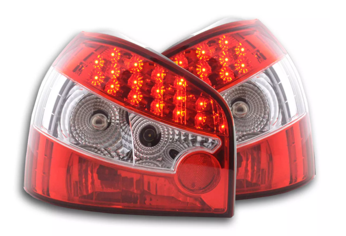 FK Paar LED-Rückleuchten-Set Rückleuchten Audi A3 8L 96-02 rot für TDI &amp; S3 LHD