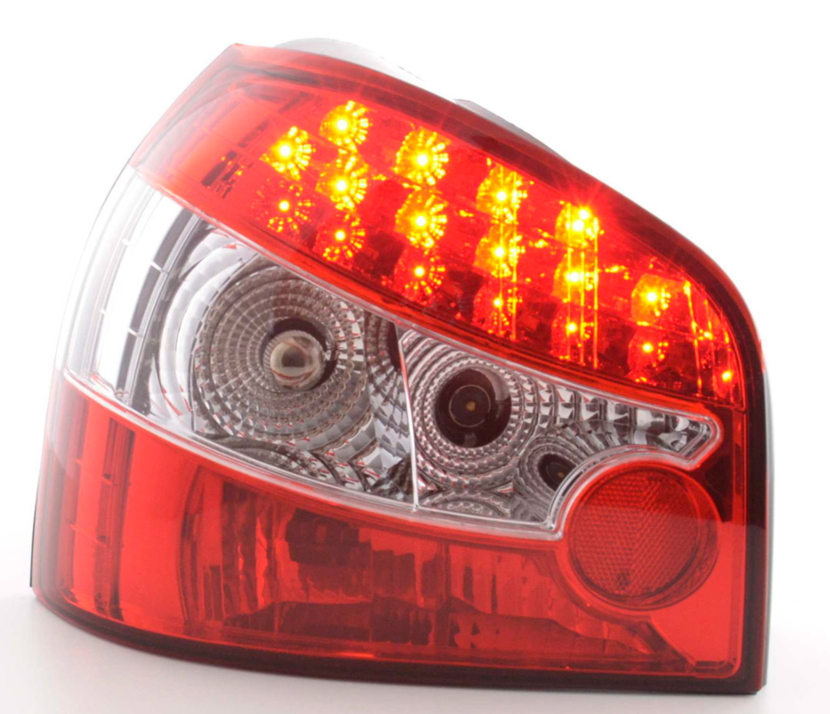 FK Pair LED Rear Lights Set Taillights Audi A3 8L 96-02 red for TDI & S3 LHD