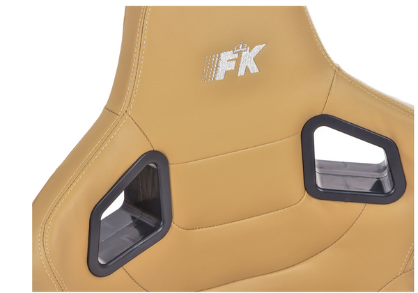 FK Universal Reclining Bucket Sportsitze – RS Carbon Fiber Design Beige Cream