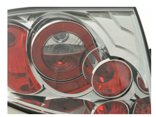 Set FK Audi TT 8N 99-06 Chrome REAR TAIL BACK LIGHTS LHD SPORT 1.8 3.2 Q MK1