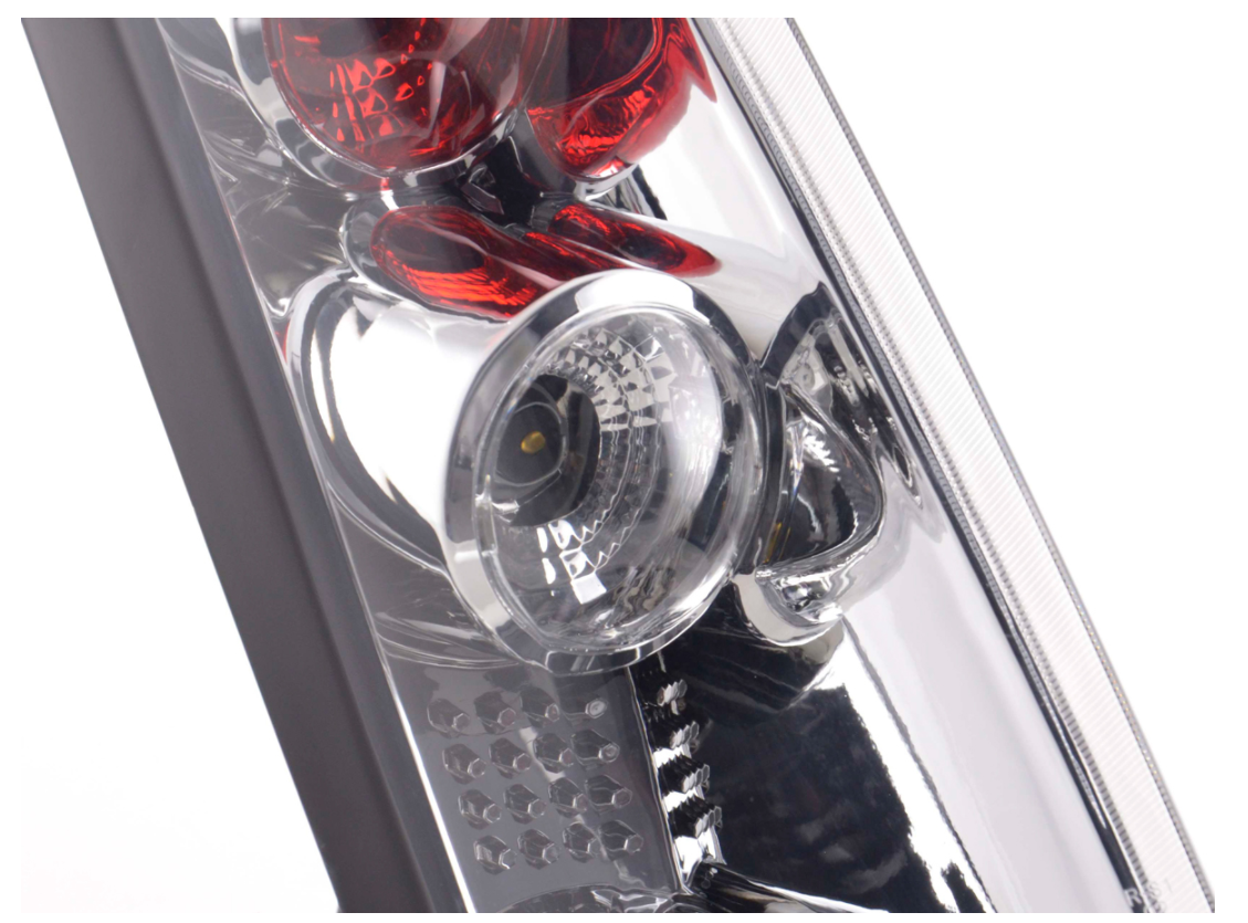 FK Paar LED-RÜCKLEUCHTEN Ford Fiesta JH1 JD3 3-dr 02-05 Chrom S ST