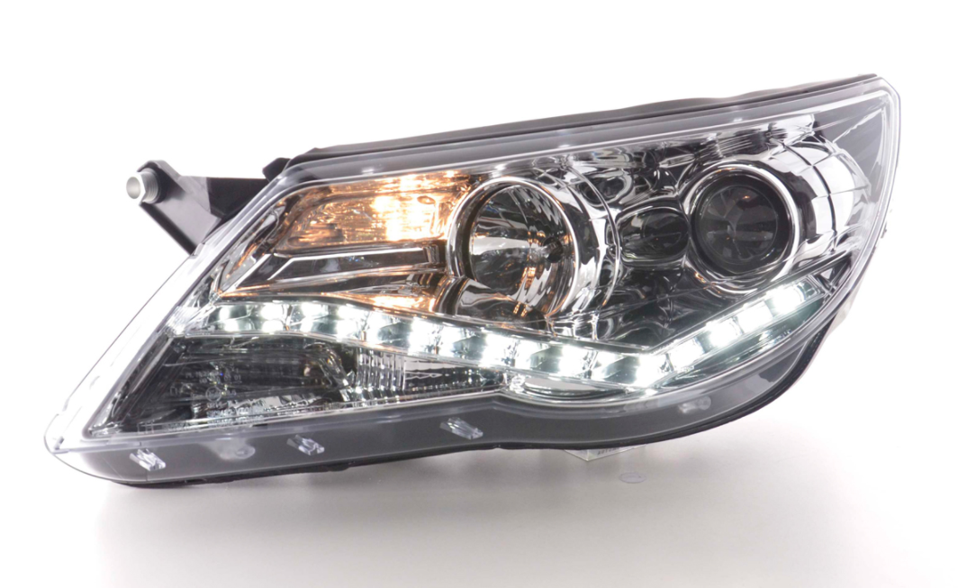 FK Paar LED DRL Projektorscheinwerfer VW Tiguan 5N 07-11 LHD Plug &amp; Play