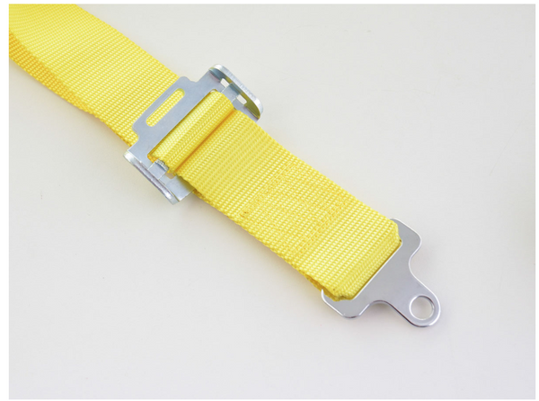 FK harness 4 point universal seat belt YELLOW track rally race bucket safety
