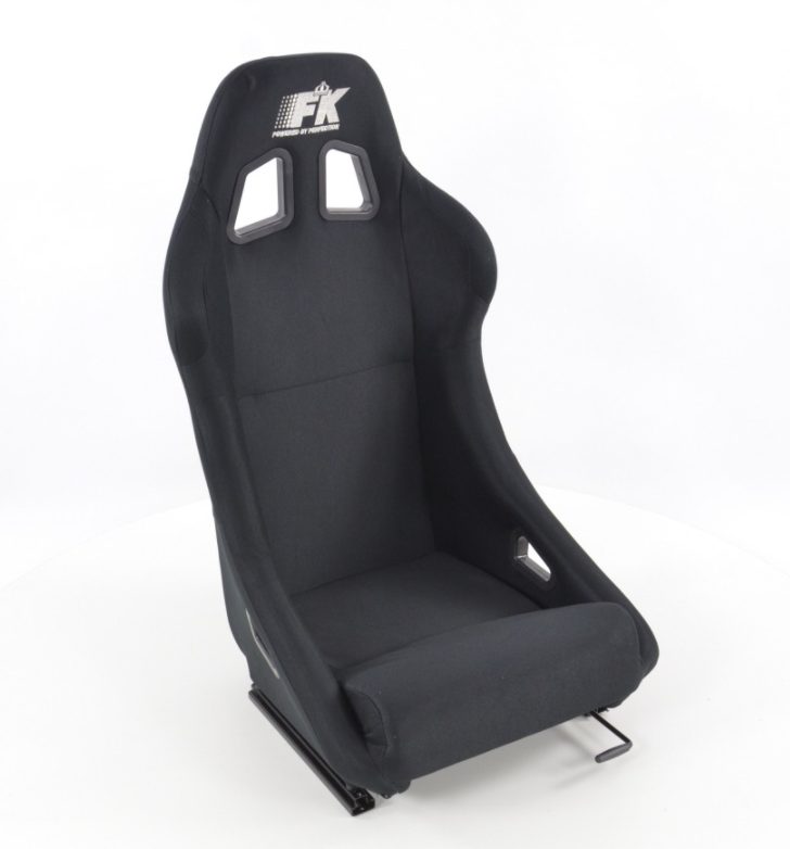 FK Universal Full Bucket Sports Seats / Fixed Back / motorsport / black fabric