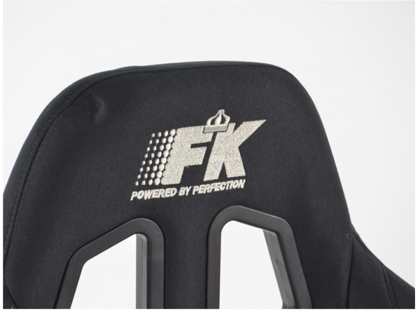 FK Universal Full Bucket Sports Seats / Fixed Back / motorsport / black fabric