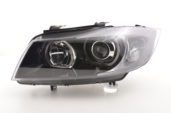 FK Pair LED DRL Projector headlights BMW 3-series E90 E91 05-11 black LHD