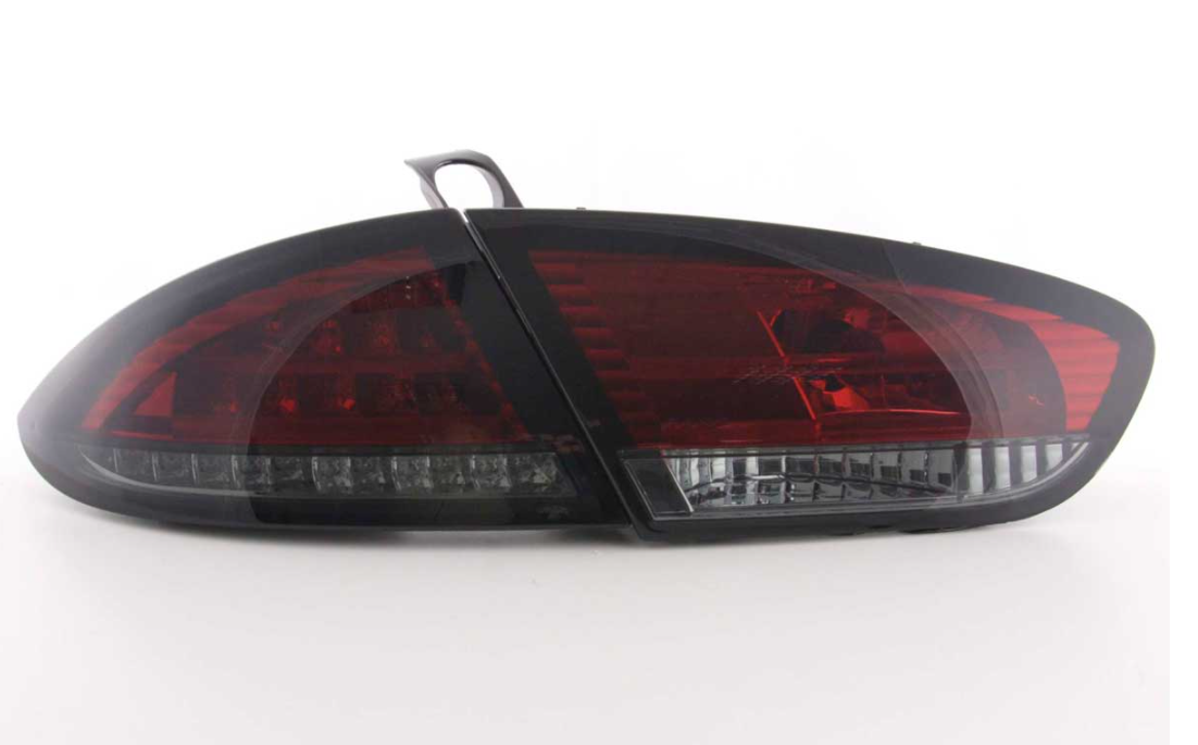 FK Paar LED-Rückleuchten Lightbar Seat Leon 2 MK2 1P 09-12 rot / schwarz LHD