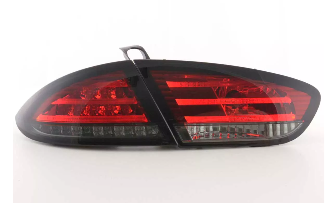 FK Pair LED Rear Lights Lightbar Seat Leon 2 MK2 1P 09-12 red / black LHD