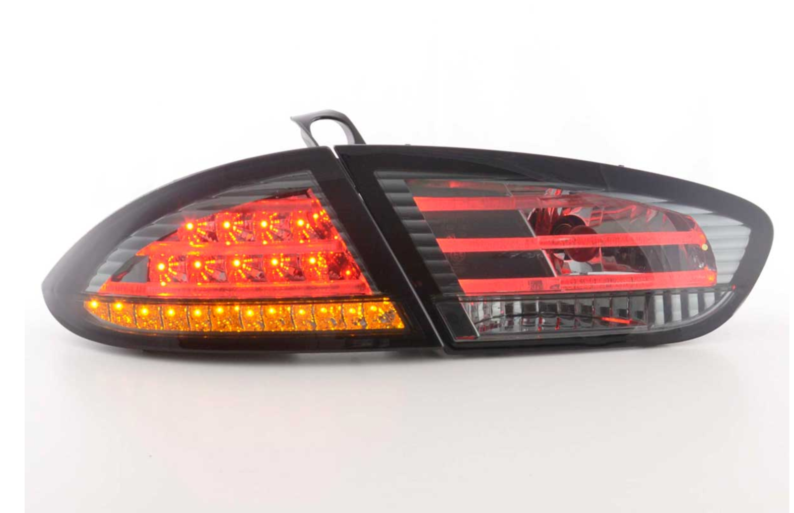 FK Pair LED Rear Lights Lightbar Seat Leon 2 MK2 1P 09-12 black smoke LHD