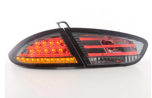 FK Pair LED Rear Lights Lightbar Seat Leon 2 MK2 1P 09-12 black smoke LHD