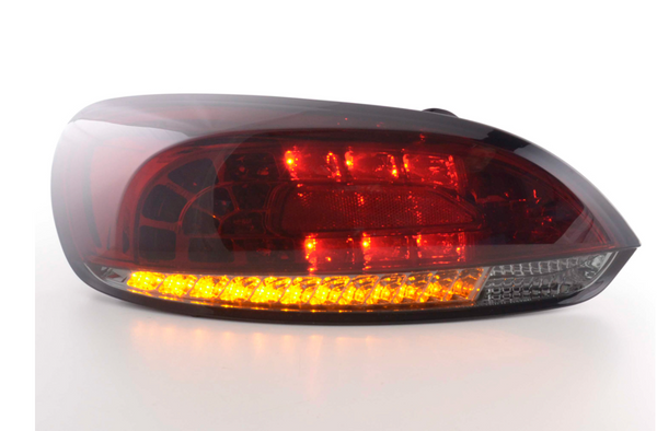 FK Paar LED-RÜCKLEUCHTEN Lightbar DRL VW Scirocco 3 MK3 13 08+ schwarz rauchrot