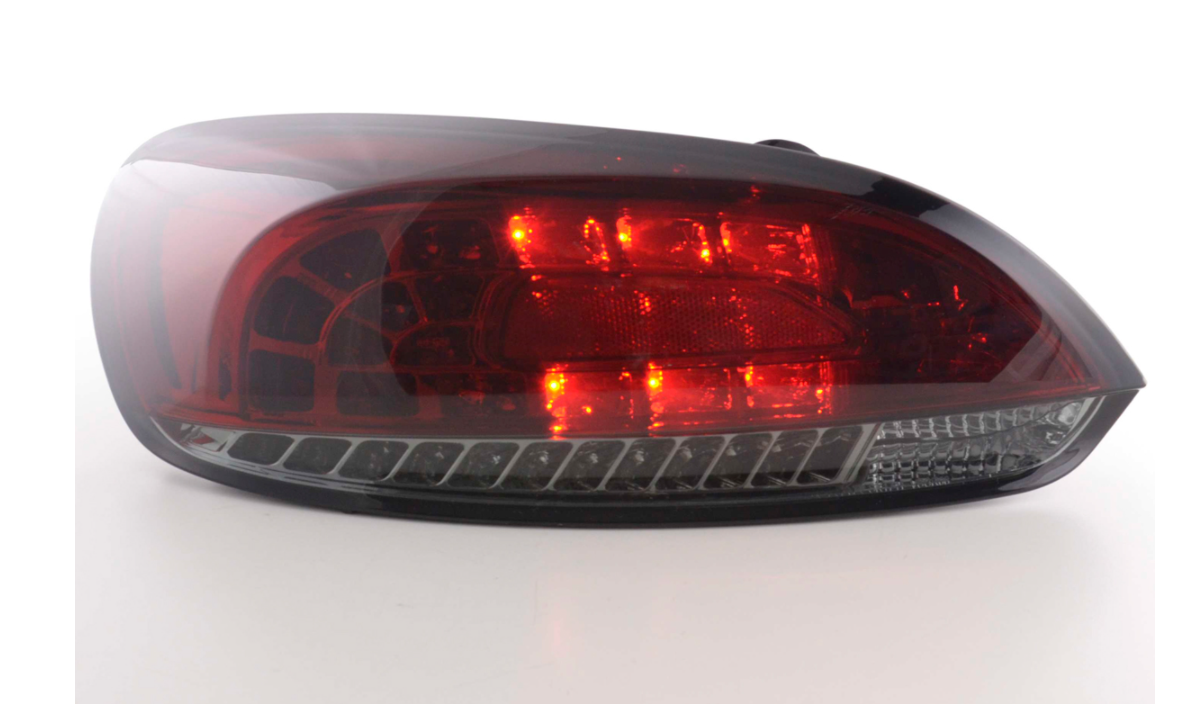 FK Paar LED-RÜCKLEUCHTEN Lightbar DRL VW Scirocco 3 MK3 13 08+ schwarz rauchrot