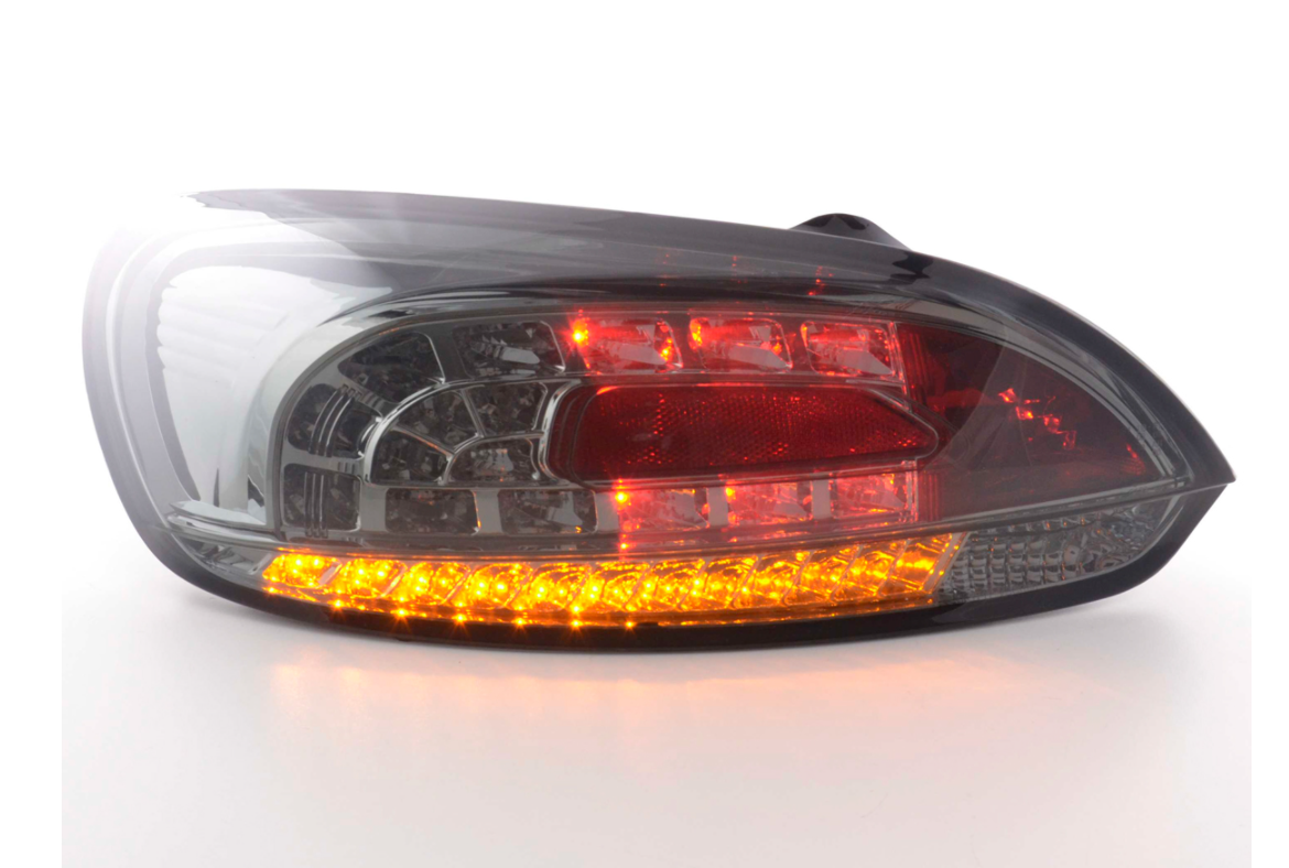 FK Pair LED REAR LIGHTS Lightbar DRL VW Scirocco 3 MK3 13 08+ black smoke grey