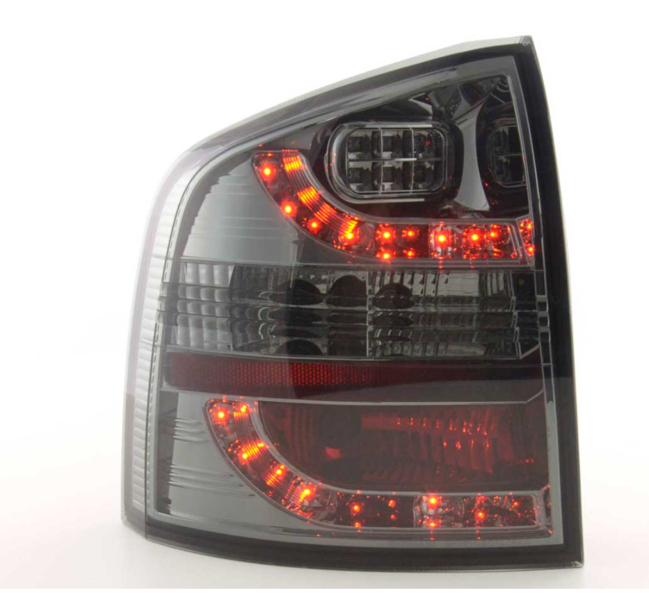 FK Pair SKODA OCTAVIA 2 MK2 1Z ESTATE LED REAR LIGHTS Smoke Black 05-12