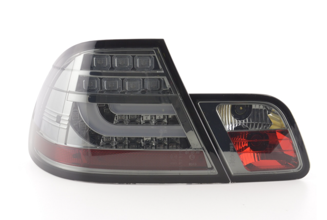 FK Pair LED REAR LIGHTS Lightbar DRL BMW 3-series E46 Coupe 99-02 black