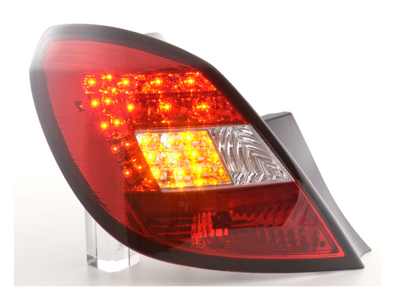 FK Set Rückleuchten LED Lightbar Opel Corsa D 5dr 06-10 rot klar LHD