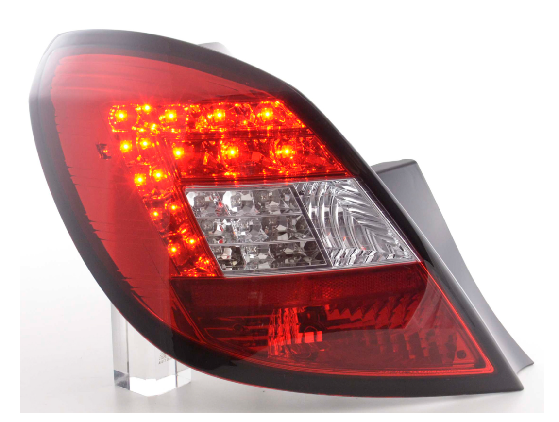 FK Set Rückleuchten LED Lightbar Opel Corsa D 5dr 06-10 rot klar LHD