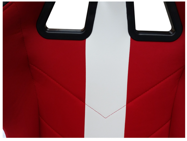RED Textile Stripe Simulator Stuhl Rennsitz Fahrspiel Xbox Playstation PC 