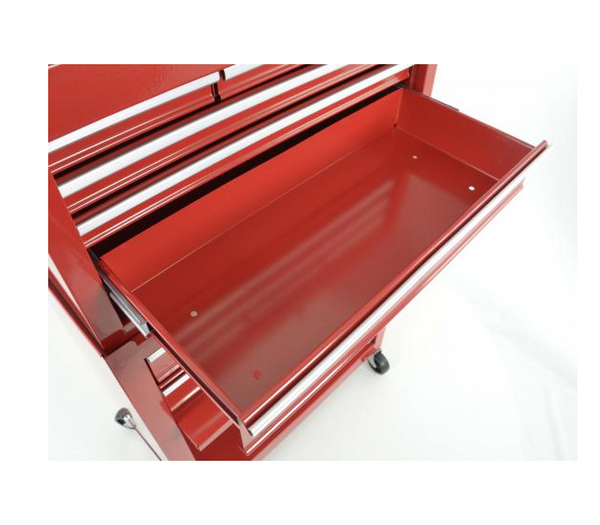 FK Red Metal Workshop Mech Storage Trolley Tool Box Cabinet Drawers Cart Chest