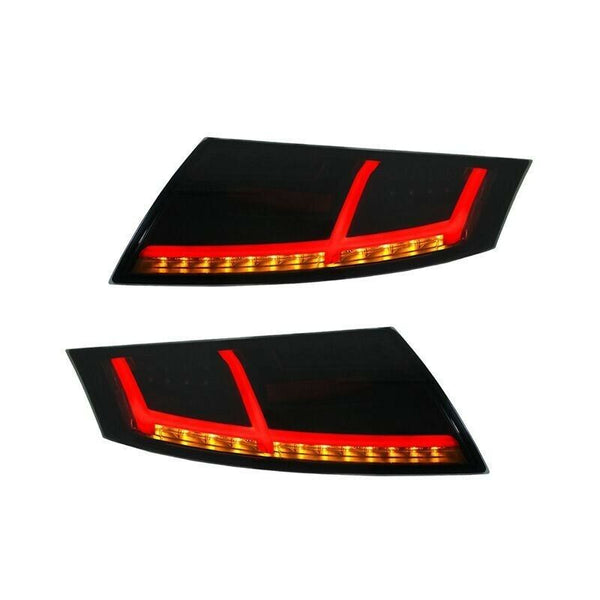 AS Set LED DRL Lightbar Rückleuchten Audi TT 8J 06-13 Dynamic Black Smoke LHD