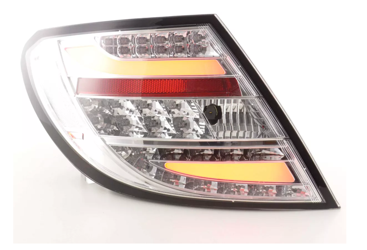 FK Paar LED-RÜCKLEUCHTEN Lightbar DRL Mercedes C-Klasse W204 2011+ klar LHD