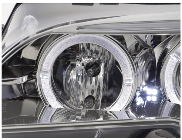 FK LED DRL Angel Eye Projector headlights BMW 3 E46 Coupe Cabrio 03-05 LHD