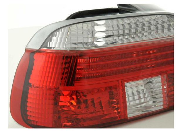 FK Pair Set Rear lights BMW 5-series E39 95-00 red / white crystal M Sport M5